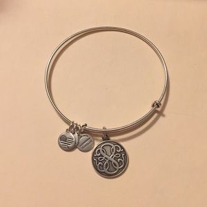 Silver Alex and ani infinity bracelet